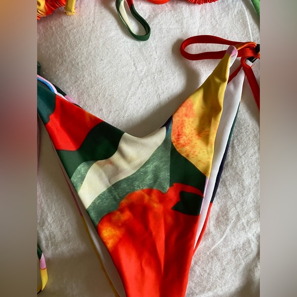 Side tie smock neck shein bikini - Picture 6 of 9